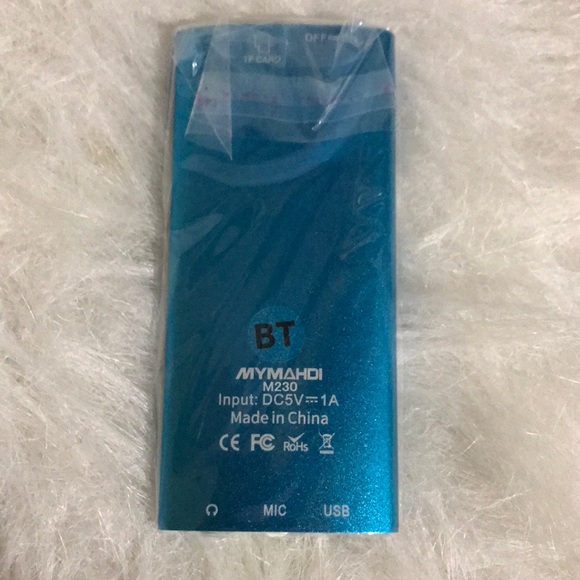 MYMAHDI DIGITAL MP3 Music Player Model M230, Input DC5V-1A Slim 3.5"x 2" Blue - Picture 4 of 12